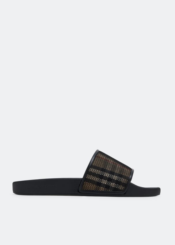 

Шлепанцы BURBERRY Furley slides, принт