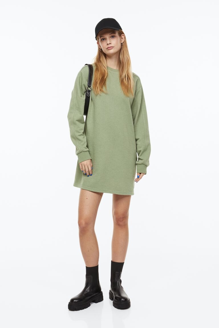 

Платье-толстовка H&M, зеленый