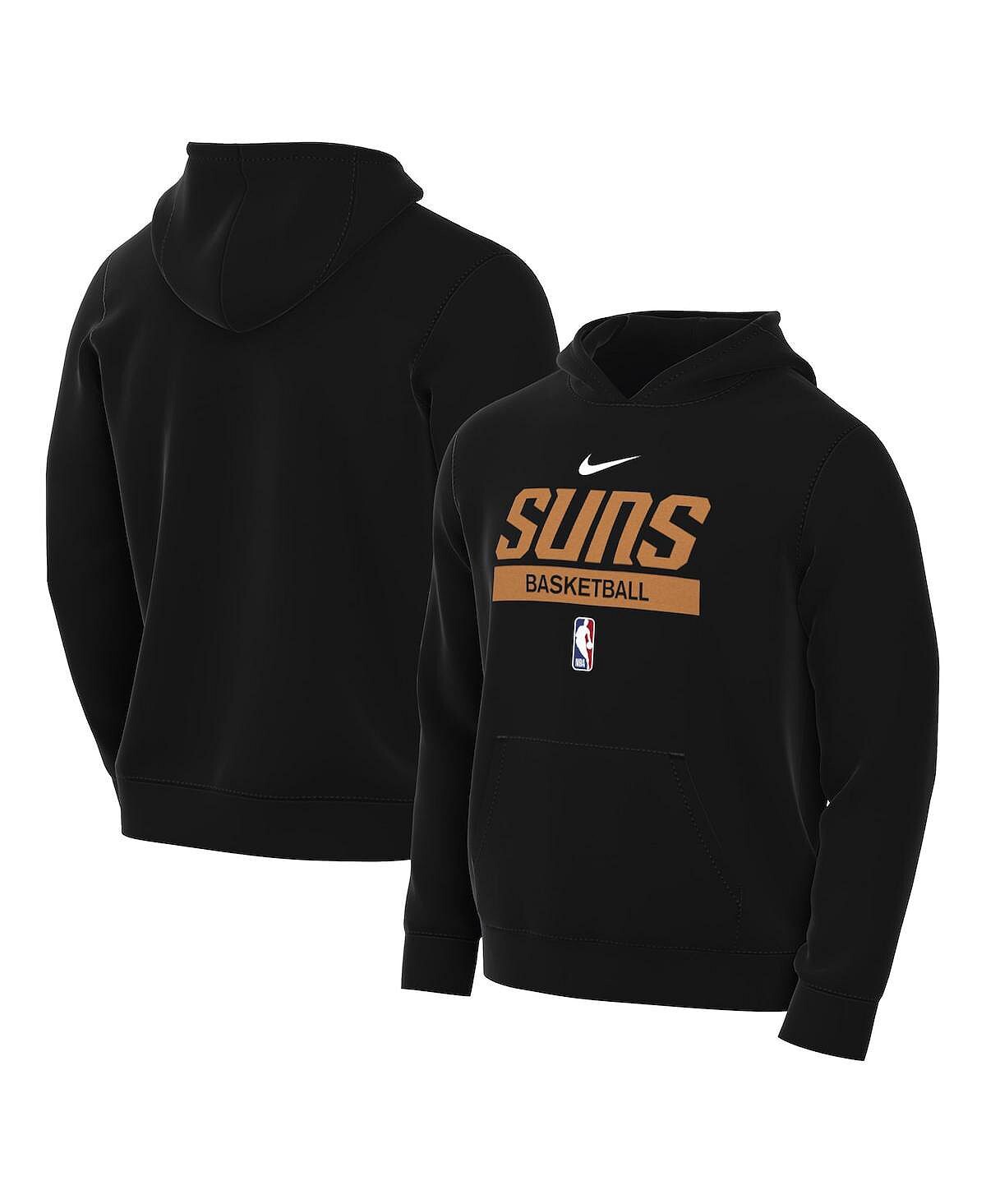 

Мужская черная толстовка с капюшоном phoenix suns 2022/23 spotlight on-court practice performance pullover Nike, черный