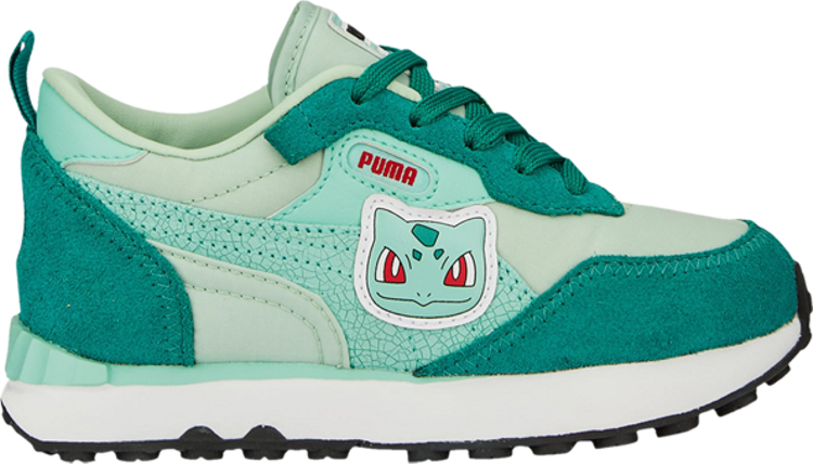 Кроссовки Puma Pokémon x Rider FV Little Kid Bulbasaur, зеленый