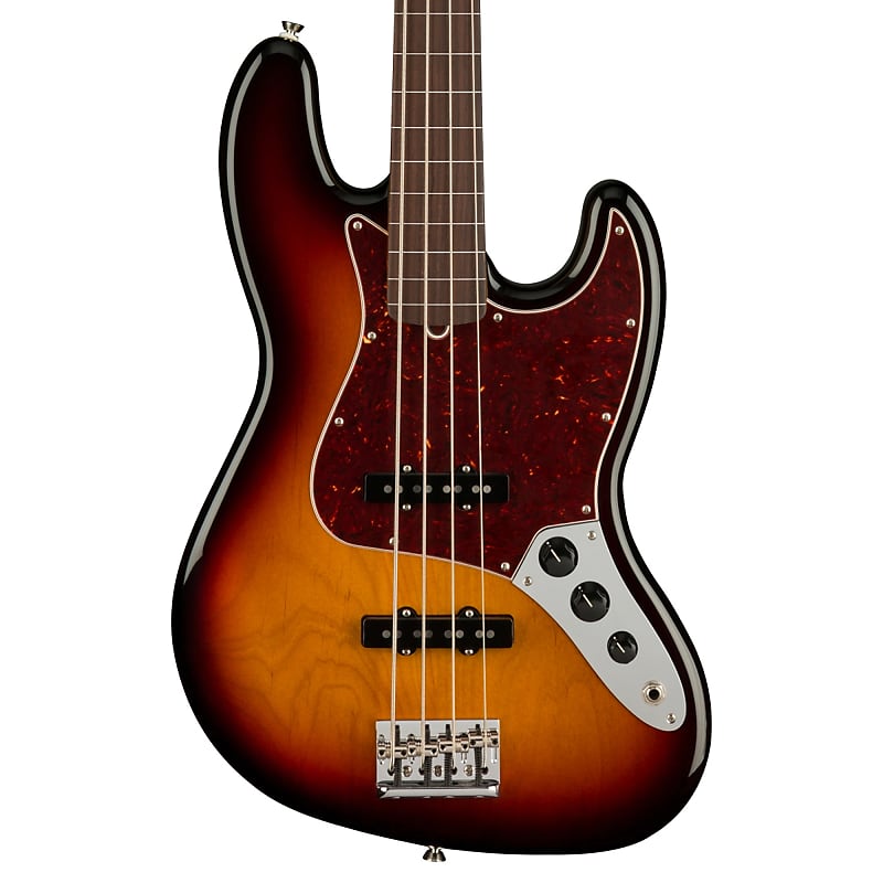 цена Fender American Professional II Jazz Bass Fretless — 3-цветные солнечные лучи 019-4000-700
