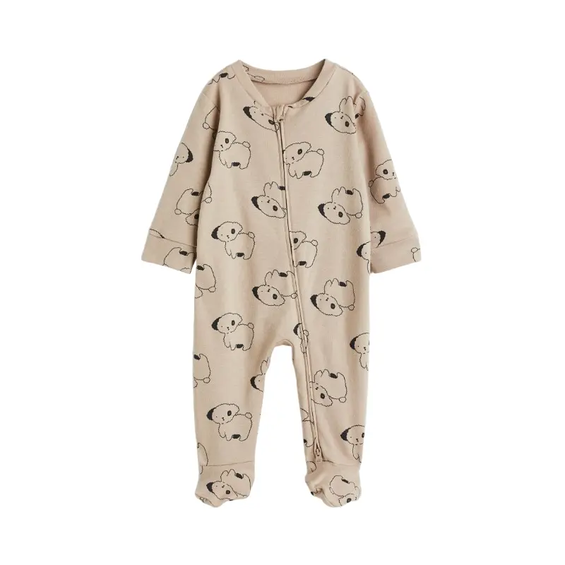

Пижама детская H&M Printed, бежевый/собачки