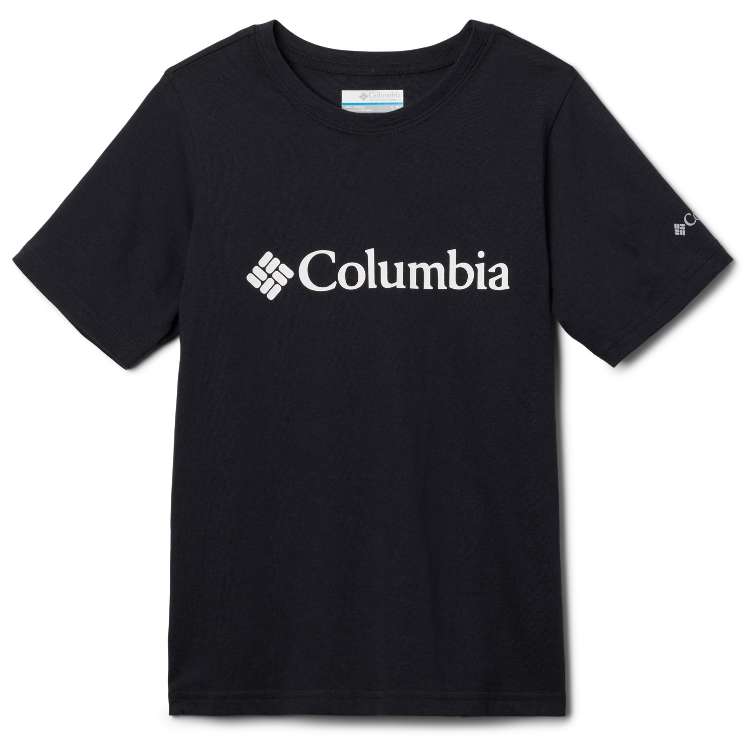 Футболка Columbia Kid's Valley Creek Graphic Shirt S/S, цвет Black/CSC Branded