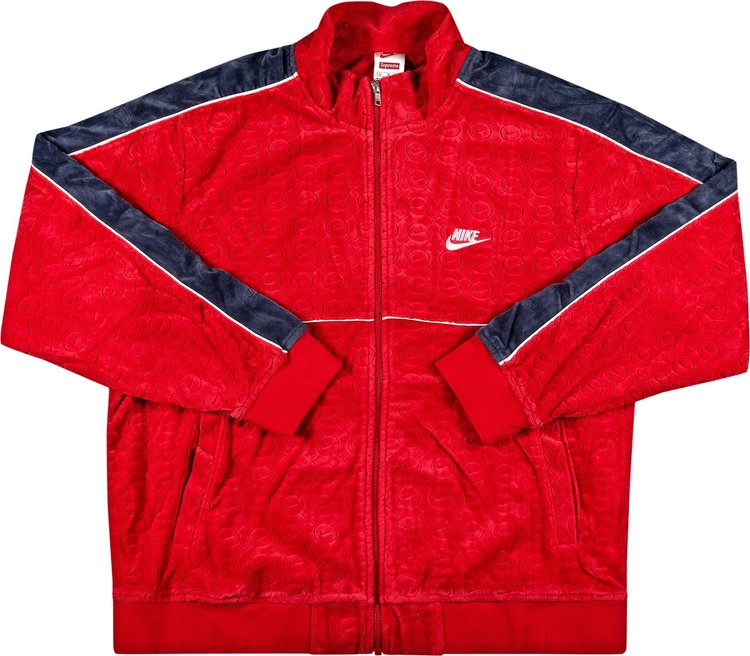 

Куртка Supreme x Nike Velour Track Jacket 'Red', красный