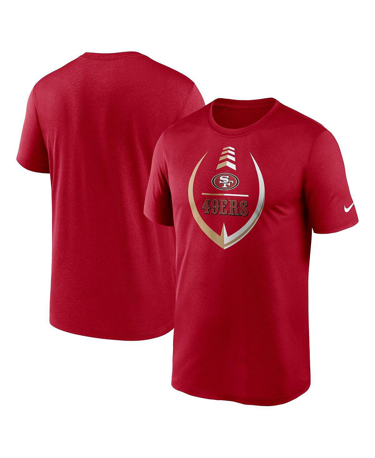 Мужская футболка scarlet san francisco 49ers icon legend performance Nike