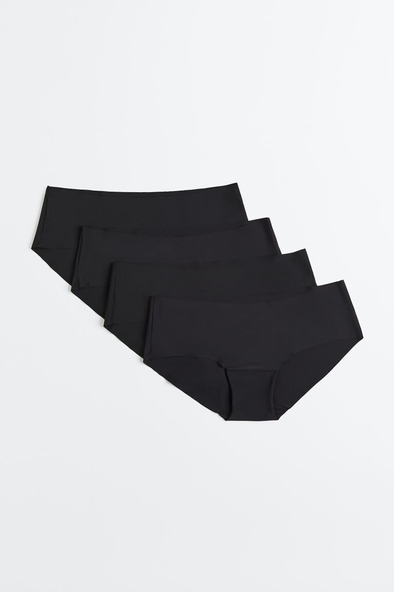 

4 пары хипстерских трусов из джерси H&M, черный
