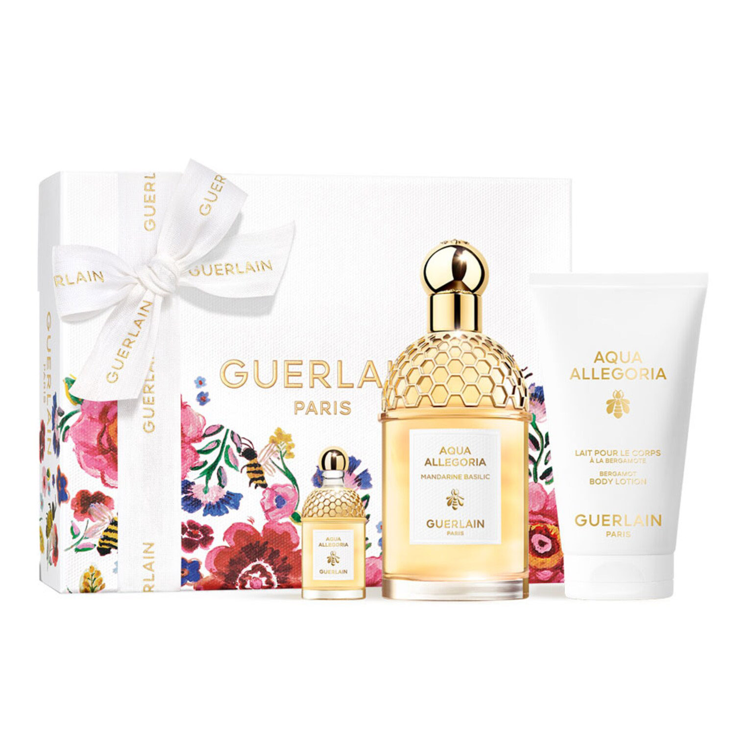 Подарочный парфюмерный набор Guerlain Aqua Allegoria Mandarine Basilic, 3 предмета подарочный набор в коробке праздничный l маме
