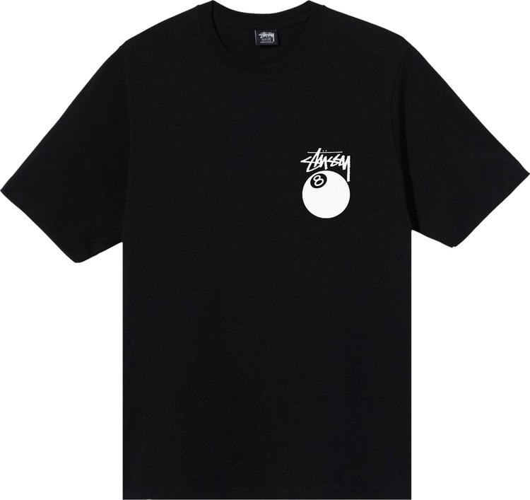 Футболка Stussy 8 Ball Tee 'Black', черный