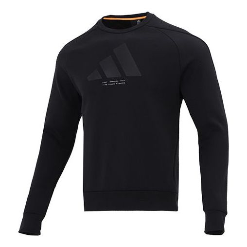 Толстовка Adidas Th Logo Swt Casual Sports Round Neck Long Sleeves Black, Черный