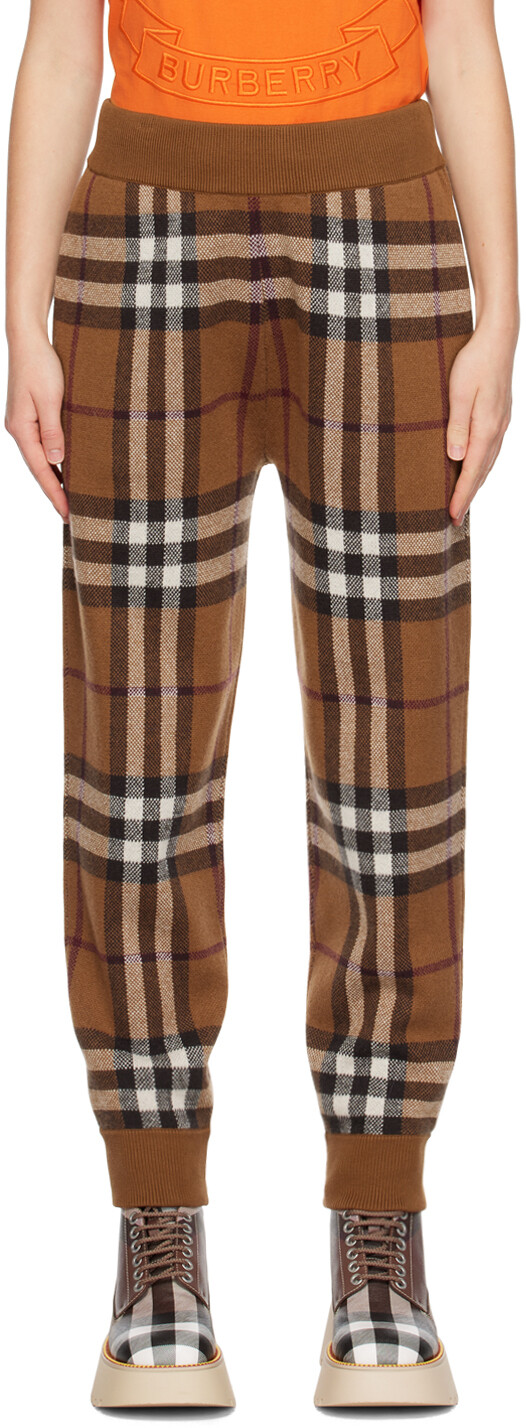 

Коричневые брюки Marley Lounge Burberry, Коричневый