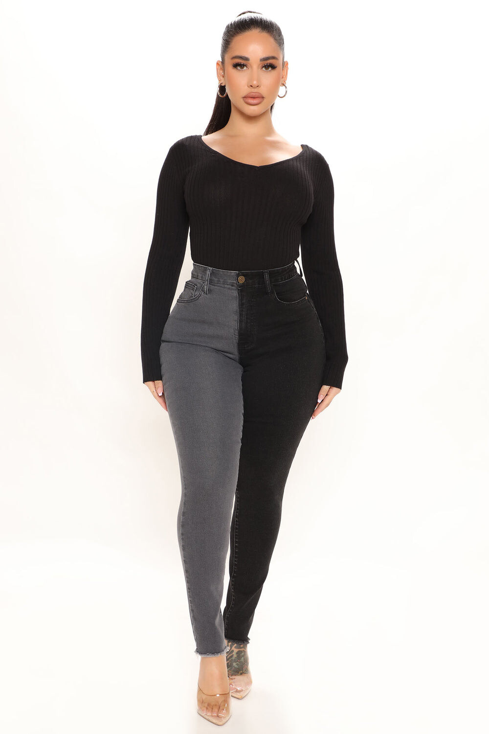 

Джинсы скинни Fashion Nova JW2032BG3, черный