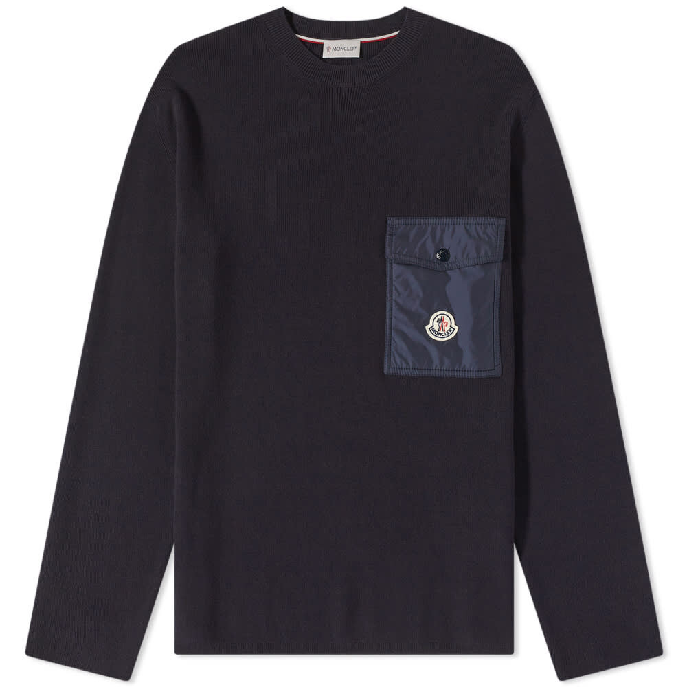 

Джемпер Moncler Logo Pocket Crew Knit, Черный