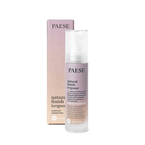 

Paese Nanorevit Natural Finish Longwear Everyday Foundation стойкая тональная основа с натуральным финишем 1.5 Nude 35мл