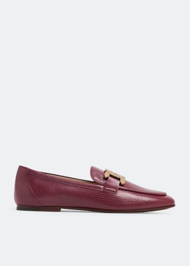 

Лоферы TOD'S Kate leather loafers, бордовый