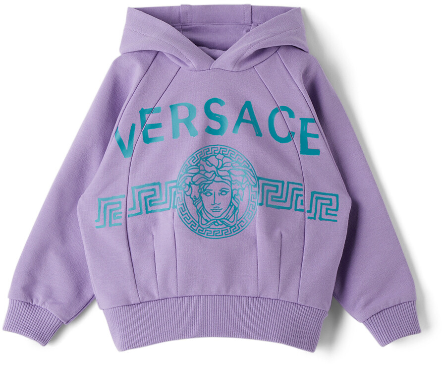 

Худи Baby Purple & Blue с принтом Medusa Greca Versace