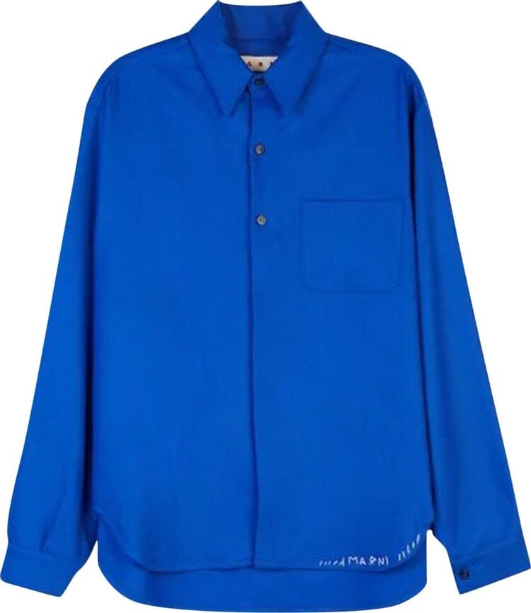 

Рубашка Marni Long-Sleeve Shirt 'Blue', синий