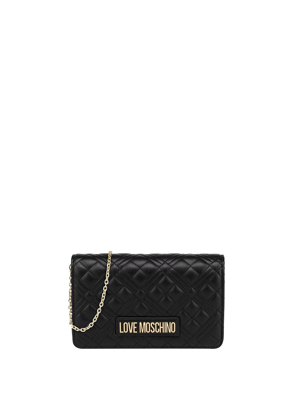 

Черная женская сумка через плечо Moschino