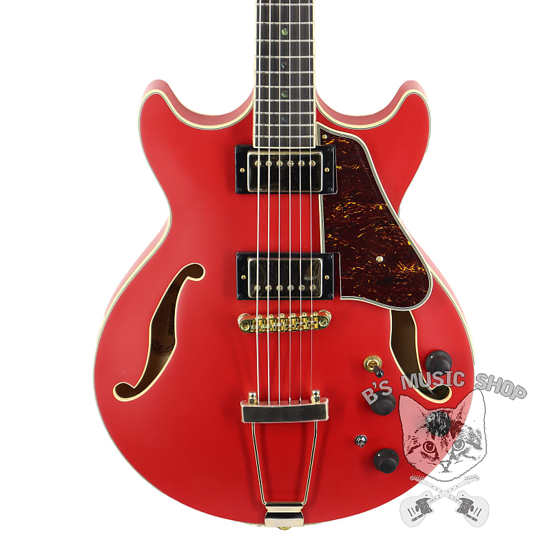 Электрогитара Ibanez AMH90CRF AM Artcore Expressionist 6str Electric Guitar - Cherry Red Flat