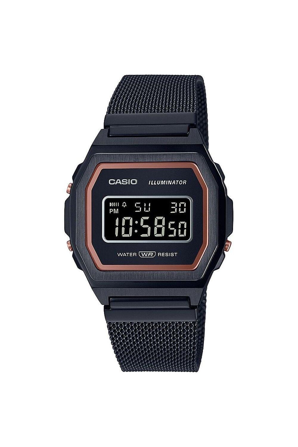 

Классические цифровые часы из нержавеющей стали - A1000Mb-1Bef Casio, черный