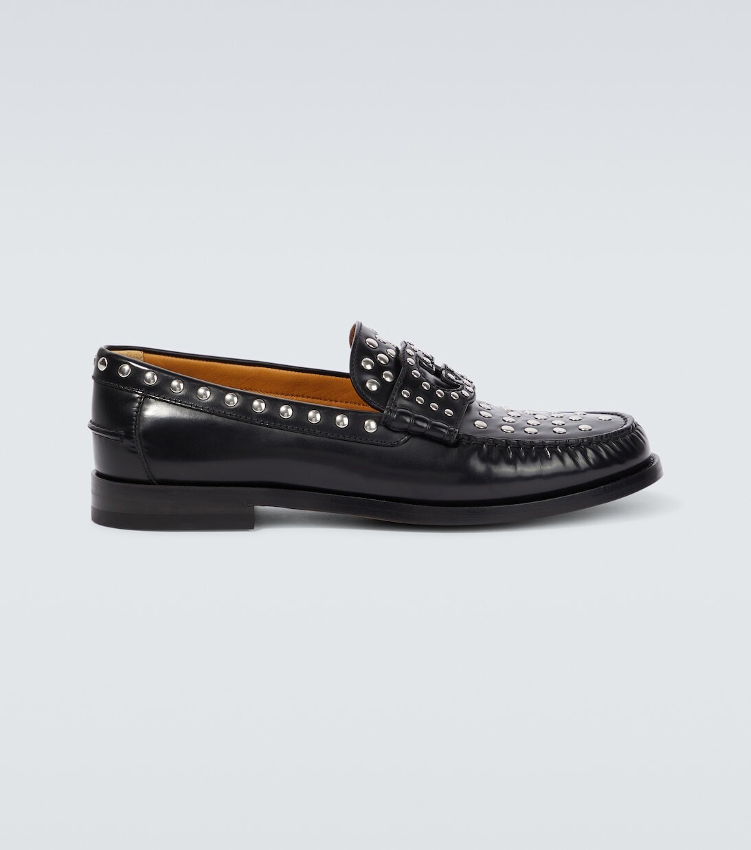 

Лоферы Interlocking G с заклепками Gucci, черный