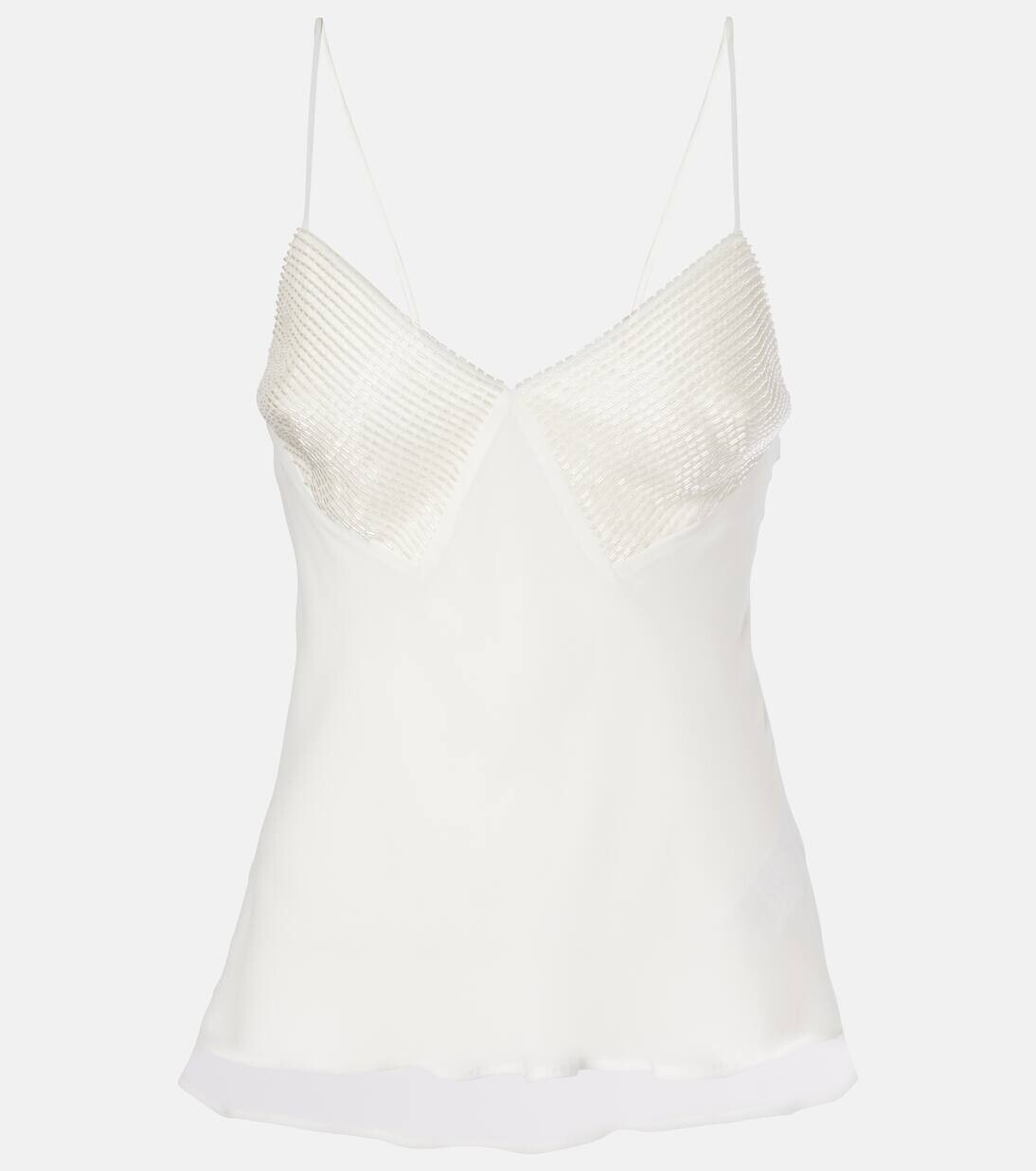 

Майка Bridal из шелкового жоржета Opache Max Mara, цвет bianco seta