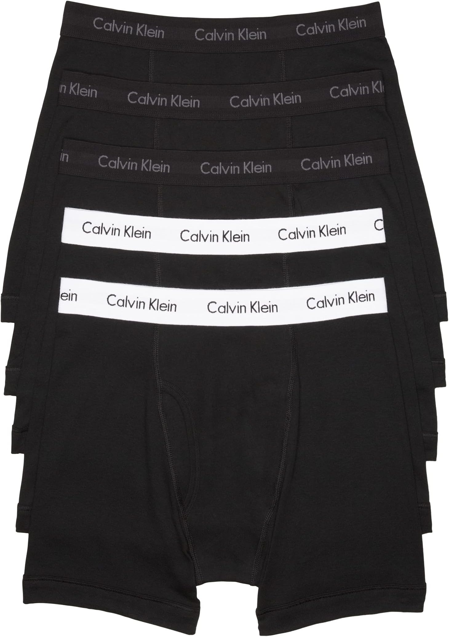 Комплект из 5 трусов-боксеров Cotton Classics Calvin Klein Underwear, цвет Black/Black/White