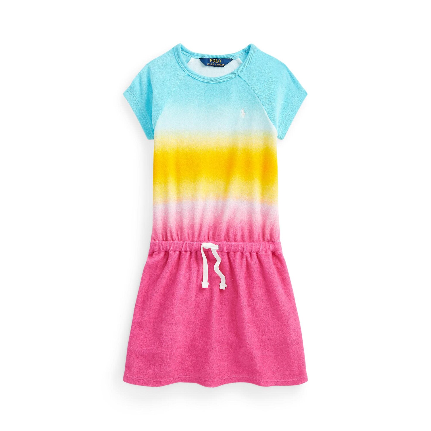 Платье Polo Ralph Lauren Kids, Ombré Terry Tee Dress креповая рубашка lauren ralph lauren цвет natural turquoise