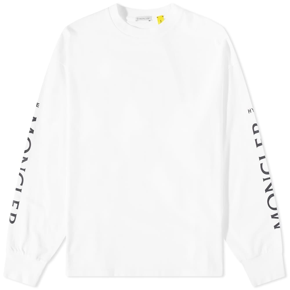

Футболка Moncler Genius x HYKE Long Sleeve Logo Tee, Белый