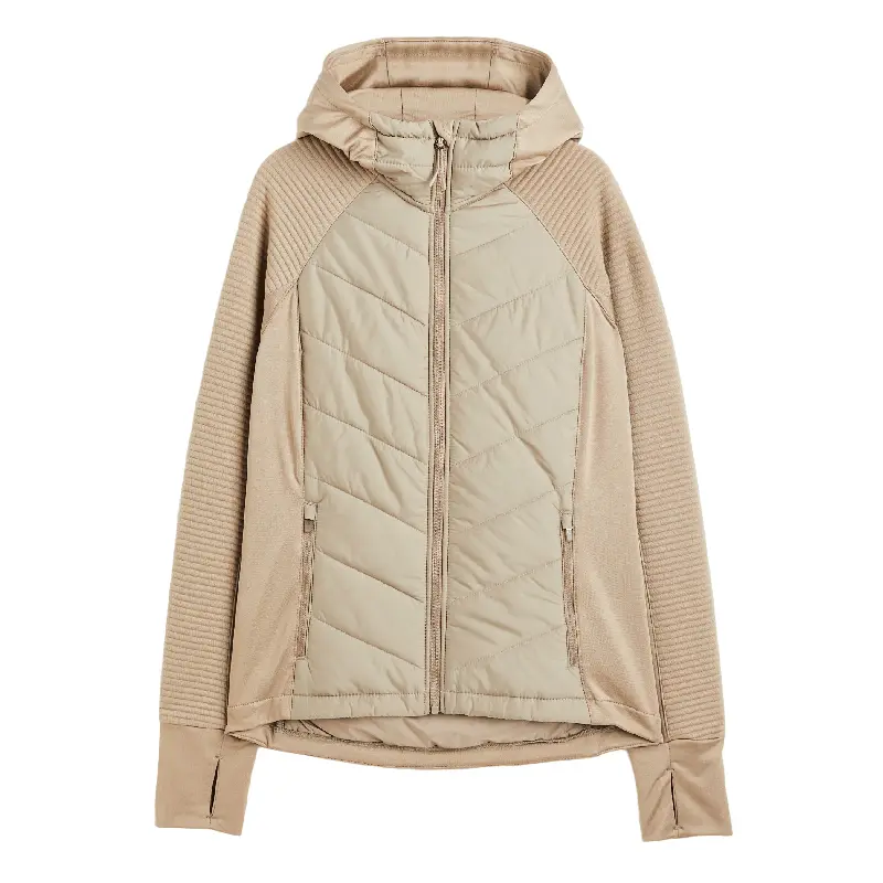 

Куртка H&M Padded Hooded, бежевый