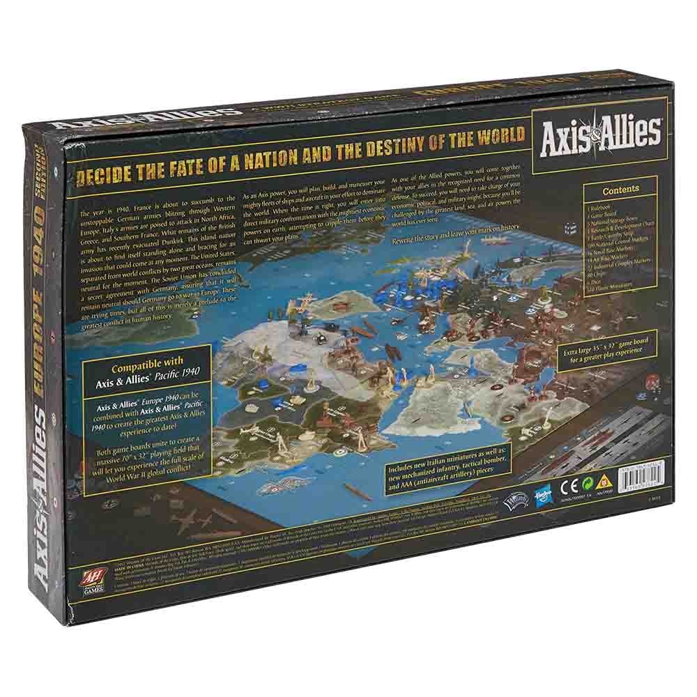 Настольная игра Axis And Allies Avalon Hill: Europe 1940 2nd Edition –  заказать по выгодной цене из-за рубежа в