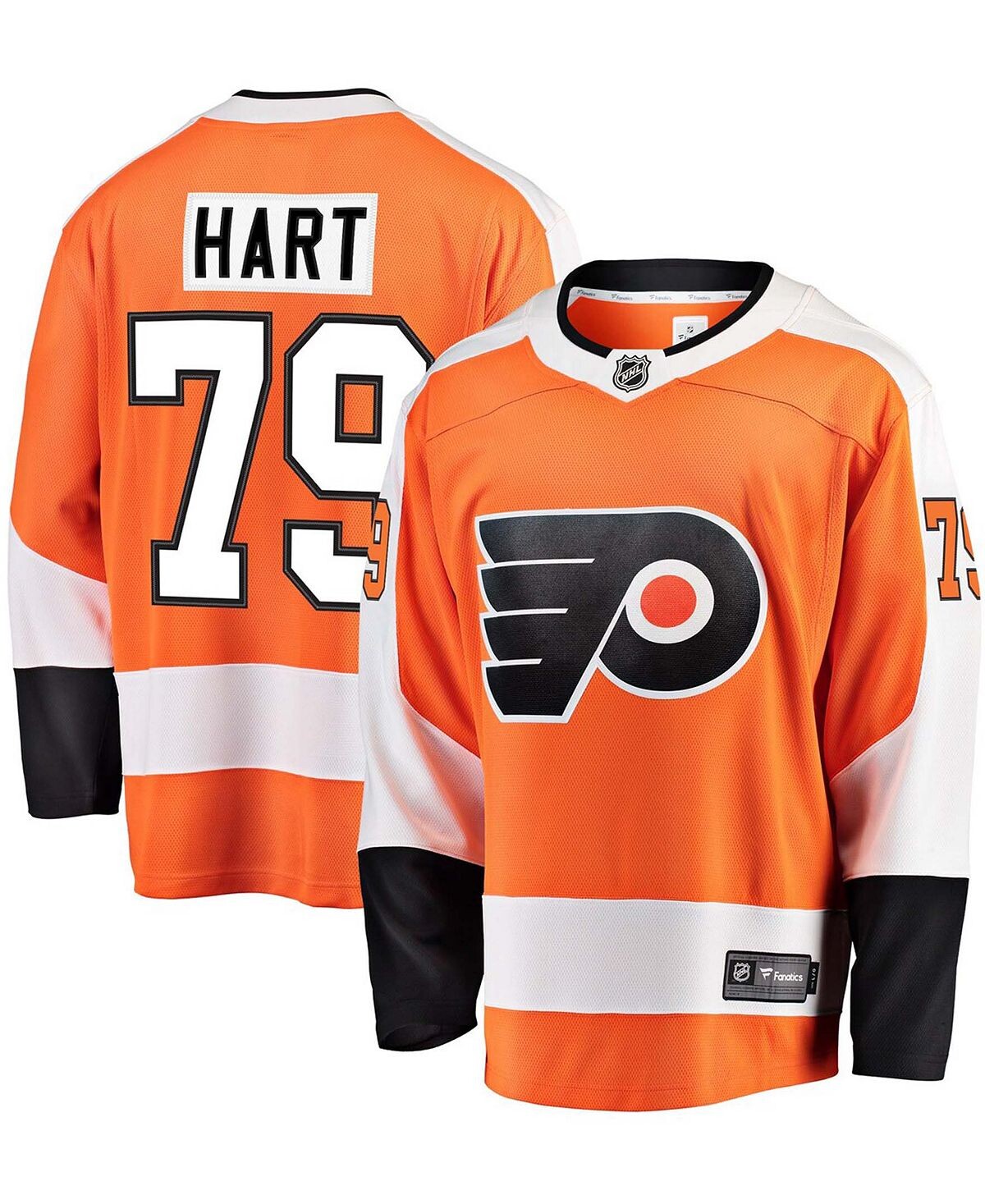 

Мужская фирменная футболка carter hart orange philadelphia flyers home premier breakaway player jersey Fanatics