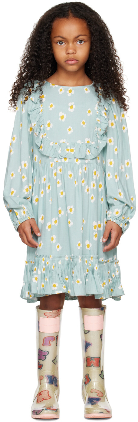 

Детское синее платье с оборками Daisy Stella McCartney
