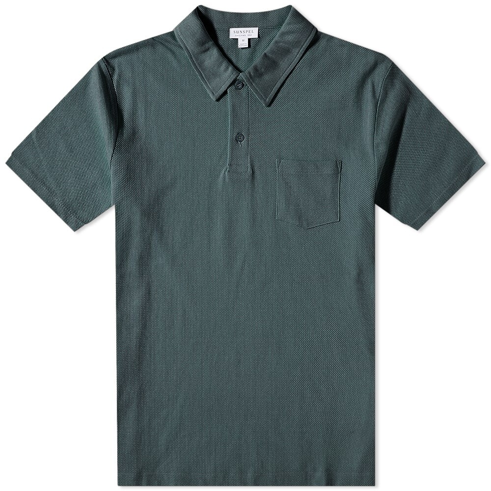

Футболка Sunspel Riviera Polo, Серый