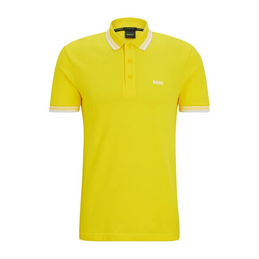 

Футболка-поло Hugo Boss Organic Cotton Polo, светло-желтый