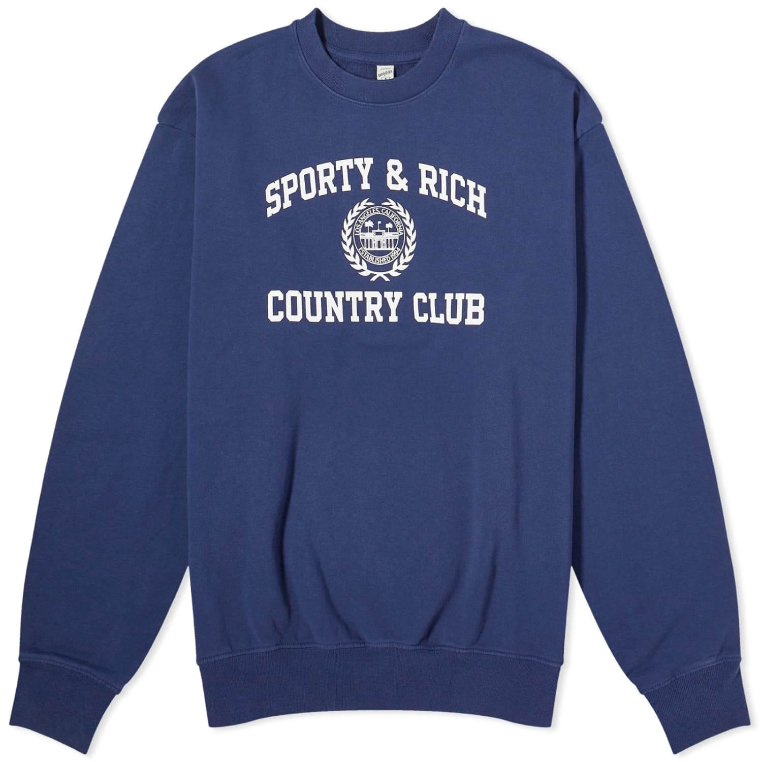 Свитшот Sporty & Rich Varsity Crest, темно-синий