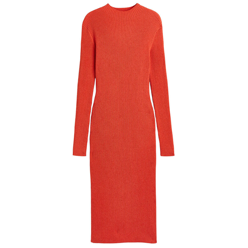 

Платье H&M Ribbed Knit, светло-красный