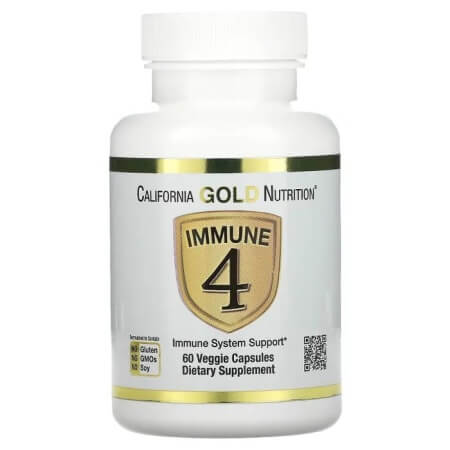 Средство для укрепления иммунитета California Gold Nutrition Immune 4, 60 капсул - фото