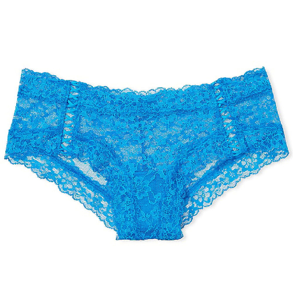 

Трусы Victoria's Secret The Lacie Lace Lace-Up Cheeky Posey Lace-Up, синий