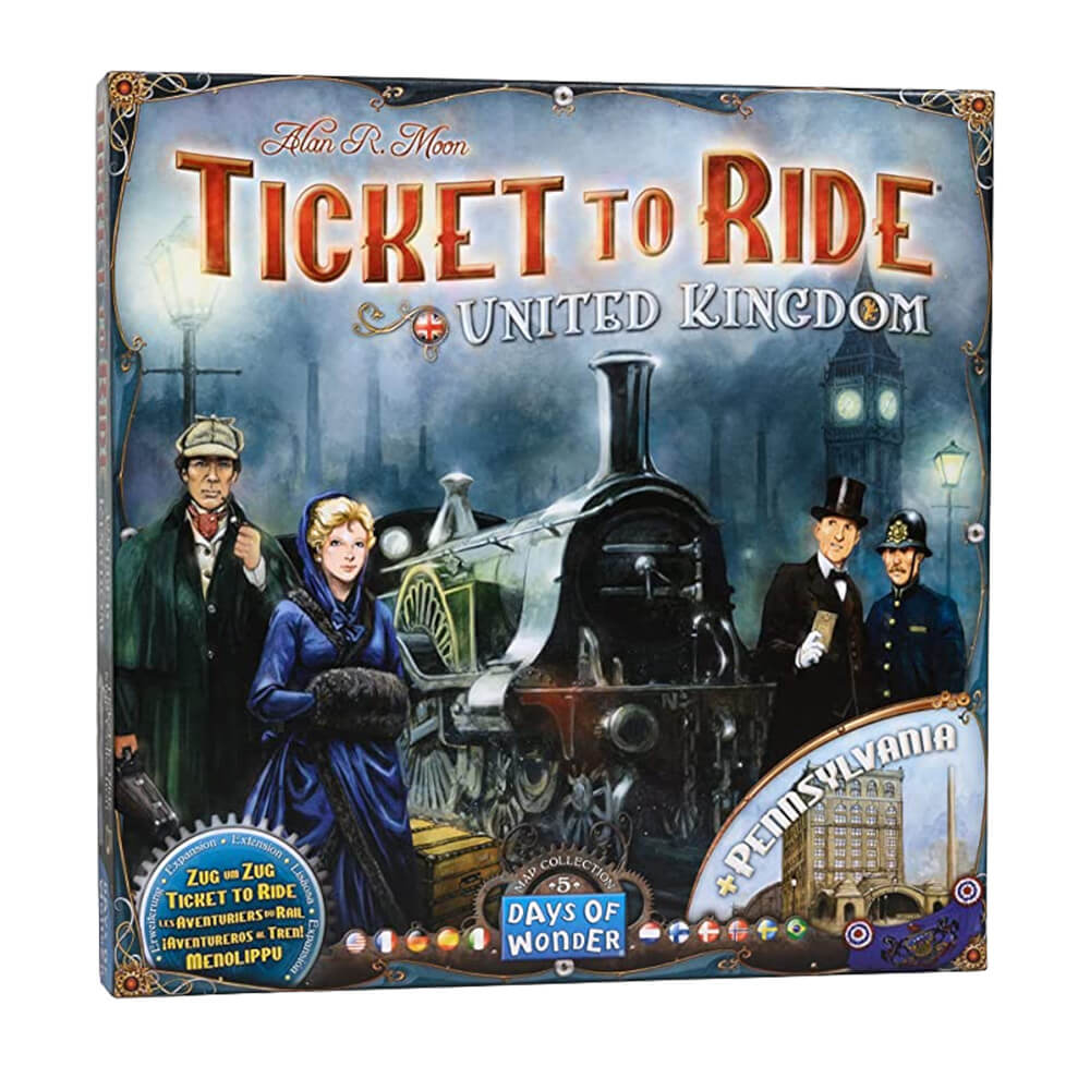 Настольная игра Days of Wonder: Ticket to Ride United Kingdom силиконовый чехол на oppo f17 pro билет для оппо ф17 про