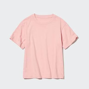 

Футболка детская Uniqlo Cotton Colour Crew Neck Short Sleeved, розовый