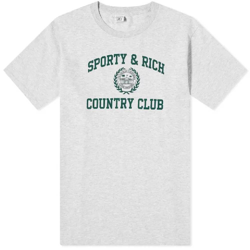 

Футболка Sporty & Rich Varsity Crest, серый