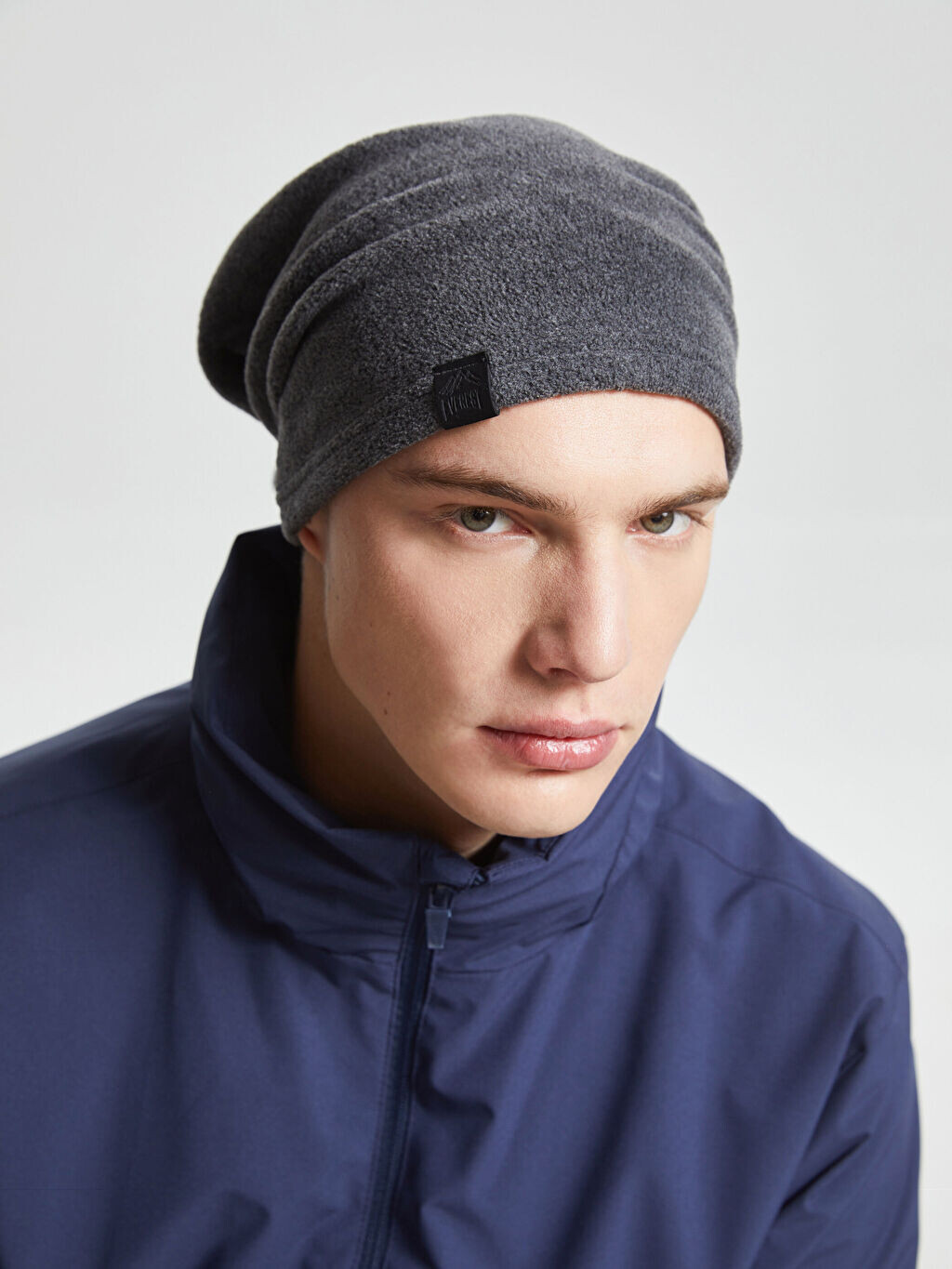 

Плиссированная мужская шапка флиса LCW Accessories