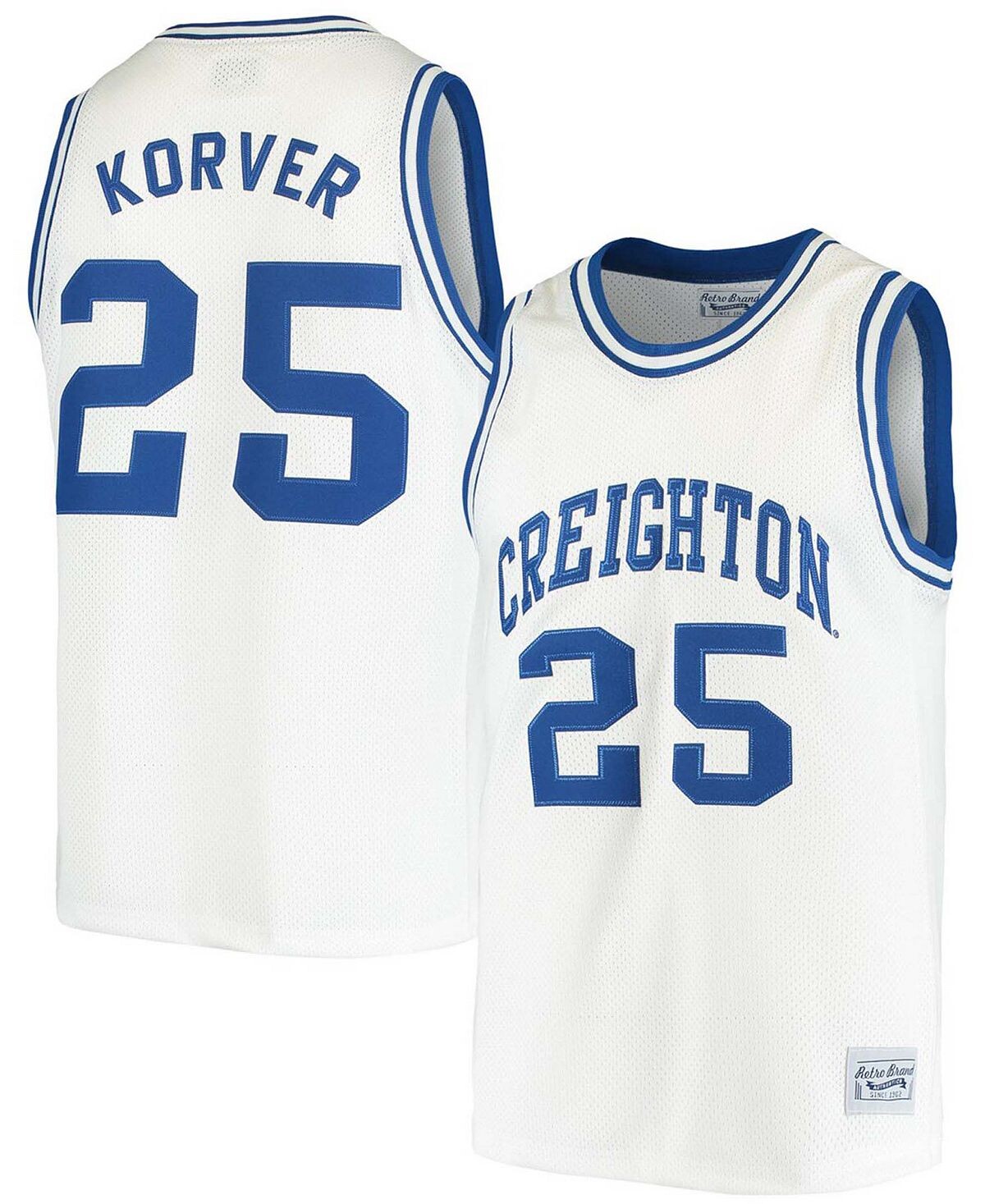 

Мужская баскетбольная майка kyle korver white creighton bluejays alumni Original Retro Brand, белый
