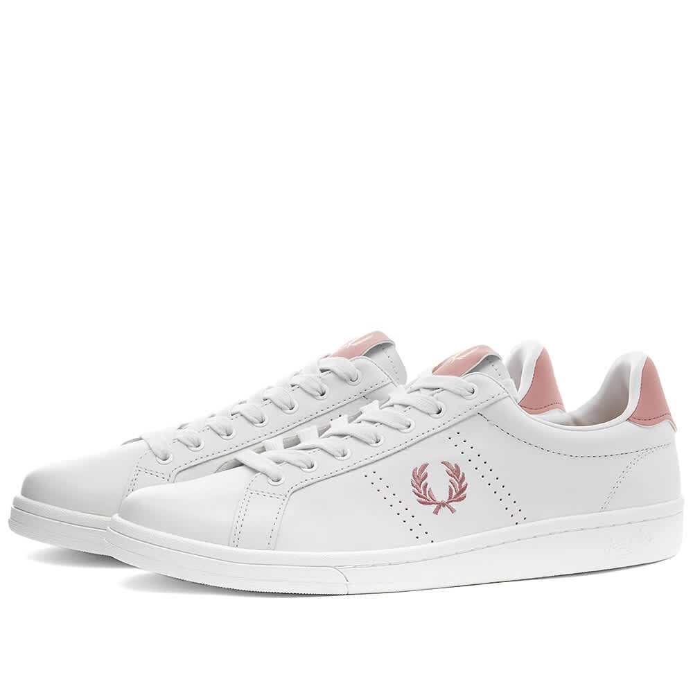 

красные кожаные кроссовки Perry B721 Fred Perry Authentic