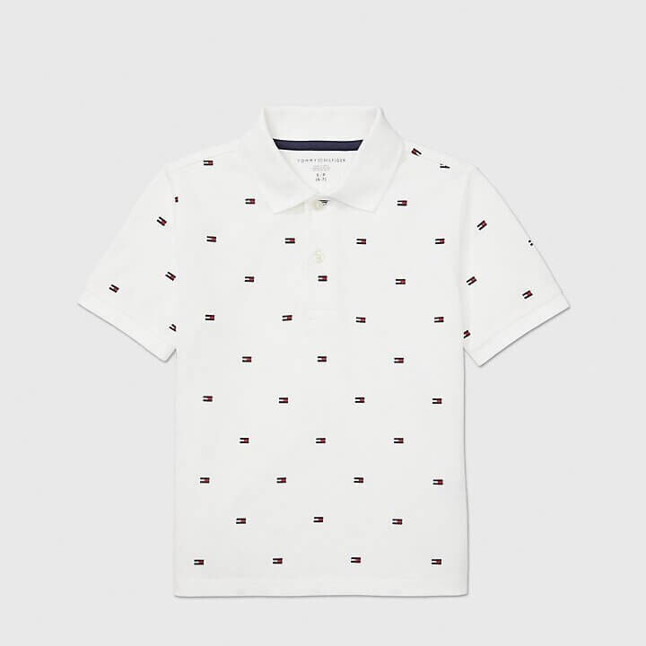 

Футболка Tommy Hilfiger Kids' Flag Polo, белый
