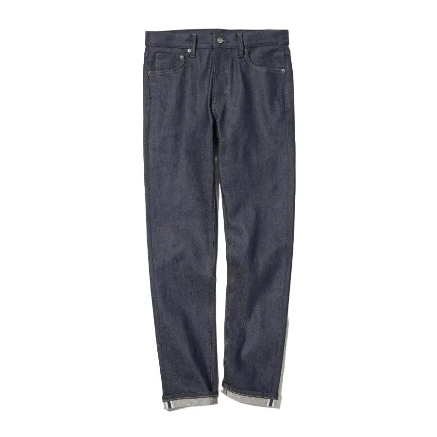 

Джинсы Uniqlo Stretch Selvedge Slim-Fit, темно-синий