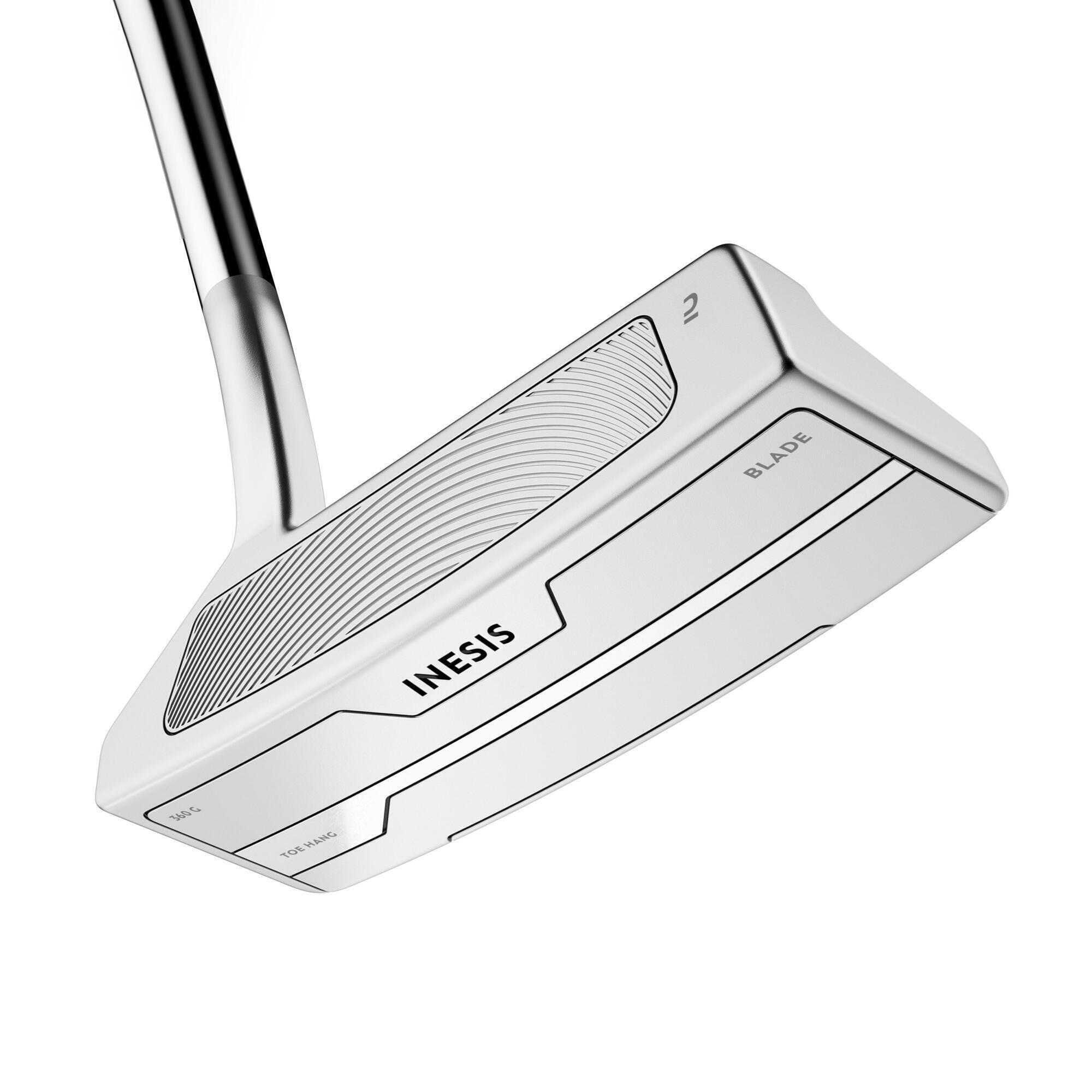 Паттер для гольфа Toe Hand Blade Putter LH для игроков с большим радиусом замаха INESIS - фото