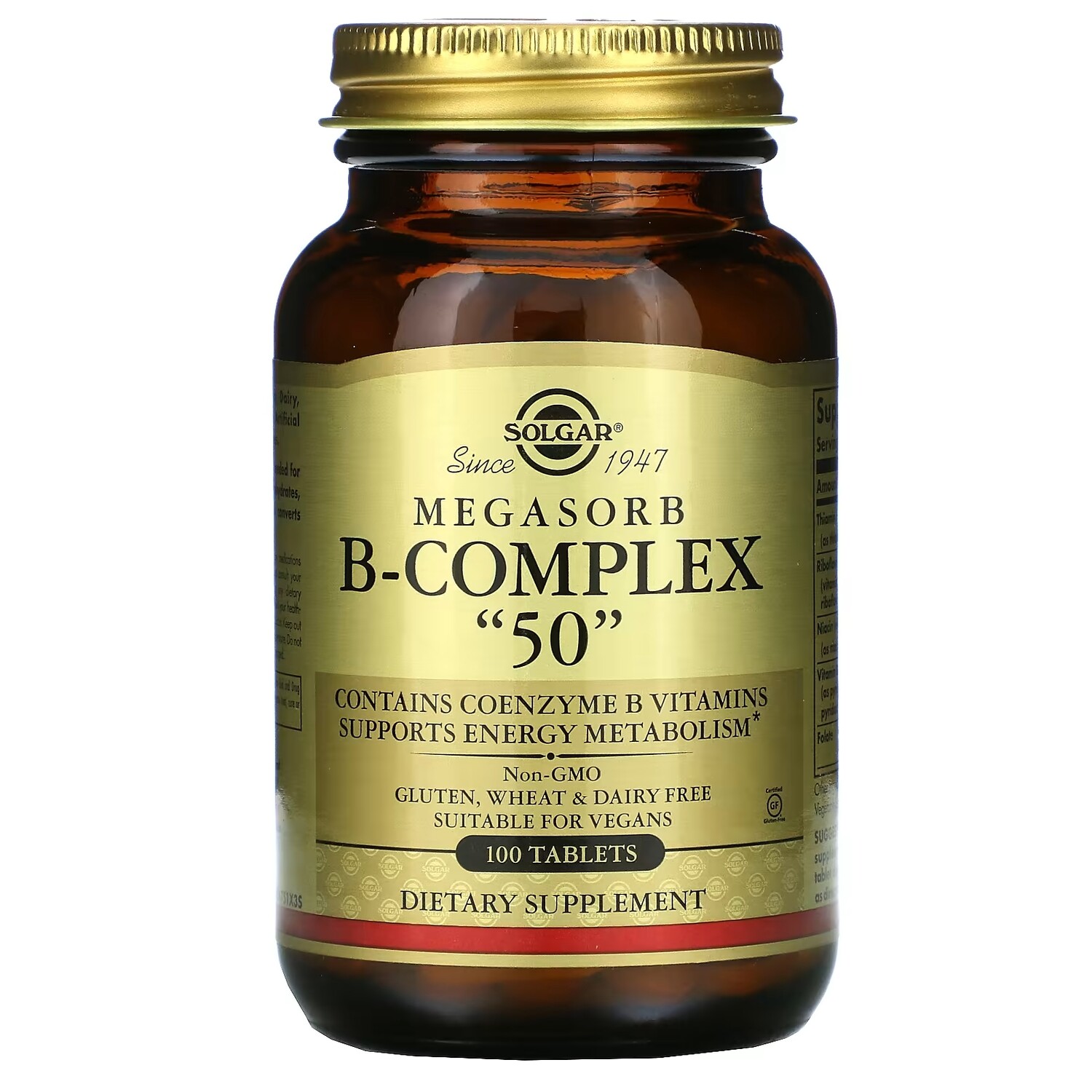 

Solgar Megasorb B-Complex «50», 100 таблеток
