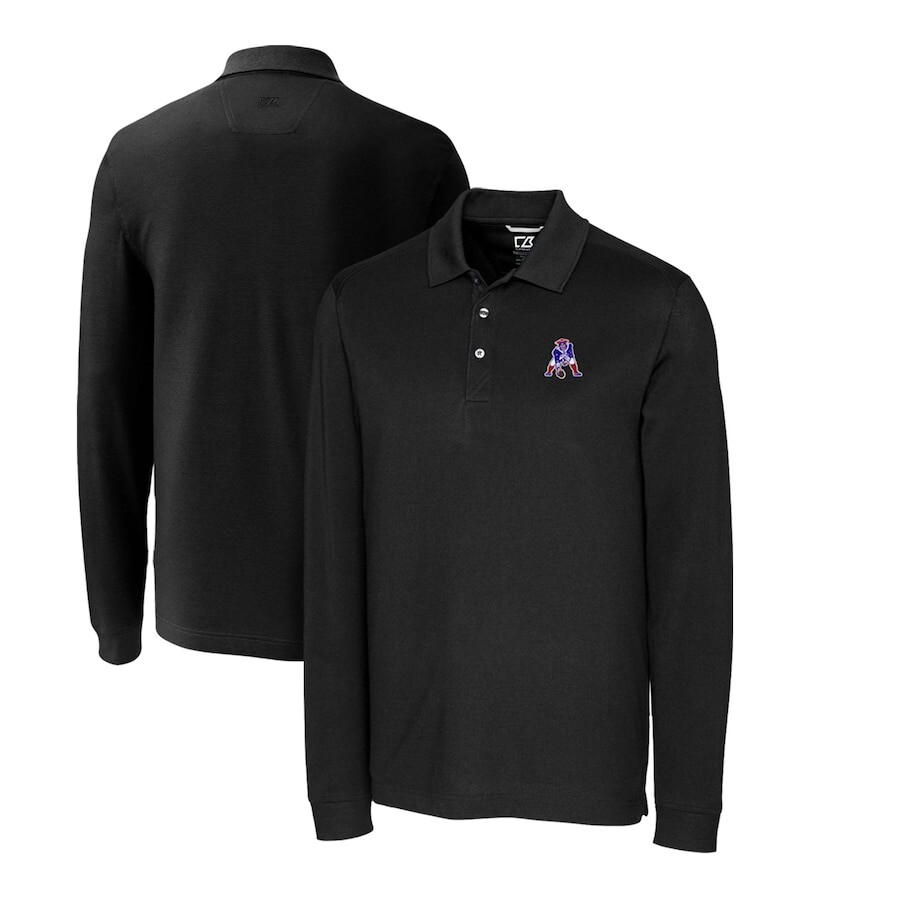 

Поло с длинным рукавом Cutter & Buck New England Patriots, черный