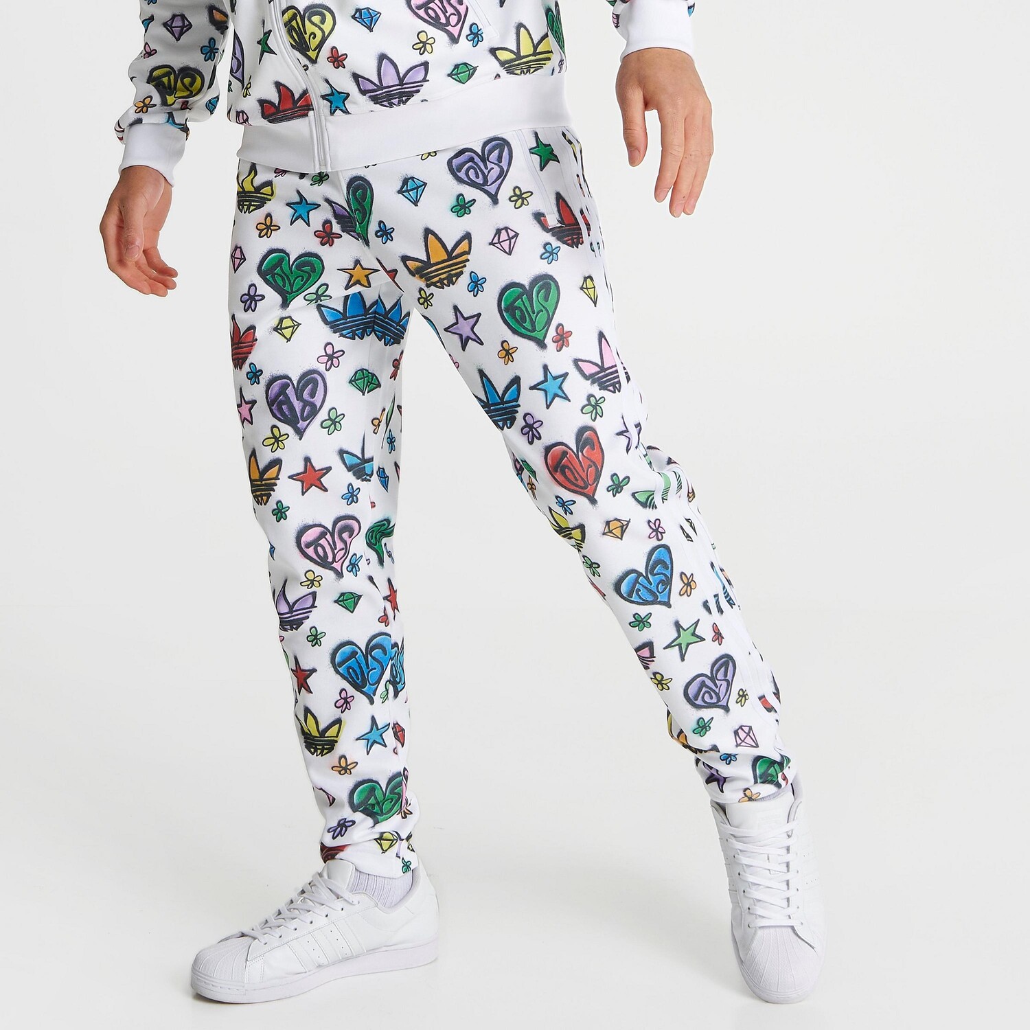 

Спортивные брюки Adidas Originals x Jeremy Scott Firebird, белый